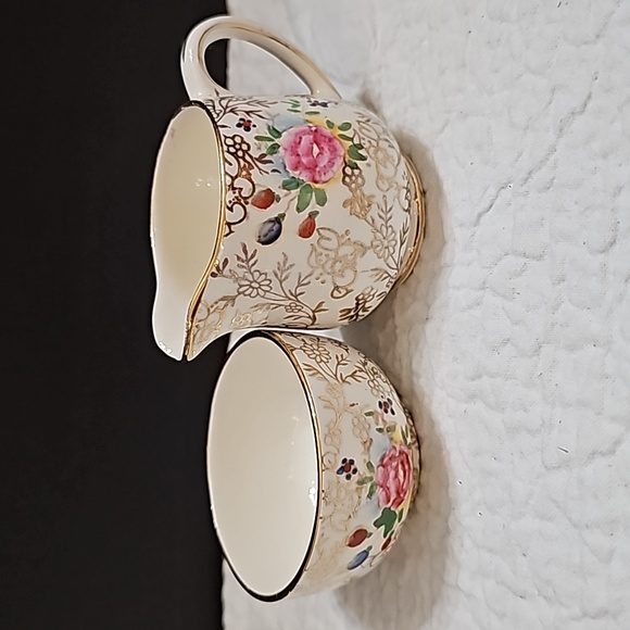 Old Foley Bone China Cup & Creamer Embassy # 3086 - Picture 1 of 4